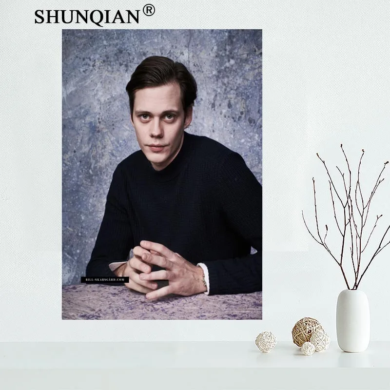 Пользовательский холст Настенный декор Билл скарсгард Красочный Плакат ткань