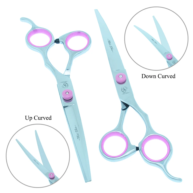 Meisha 7 дюймов Pet изогнутые ножницы Уход за лошадьми японский Сталь собака