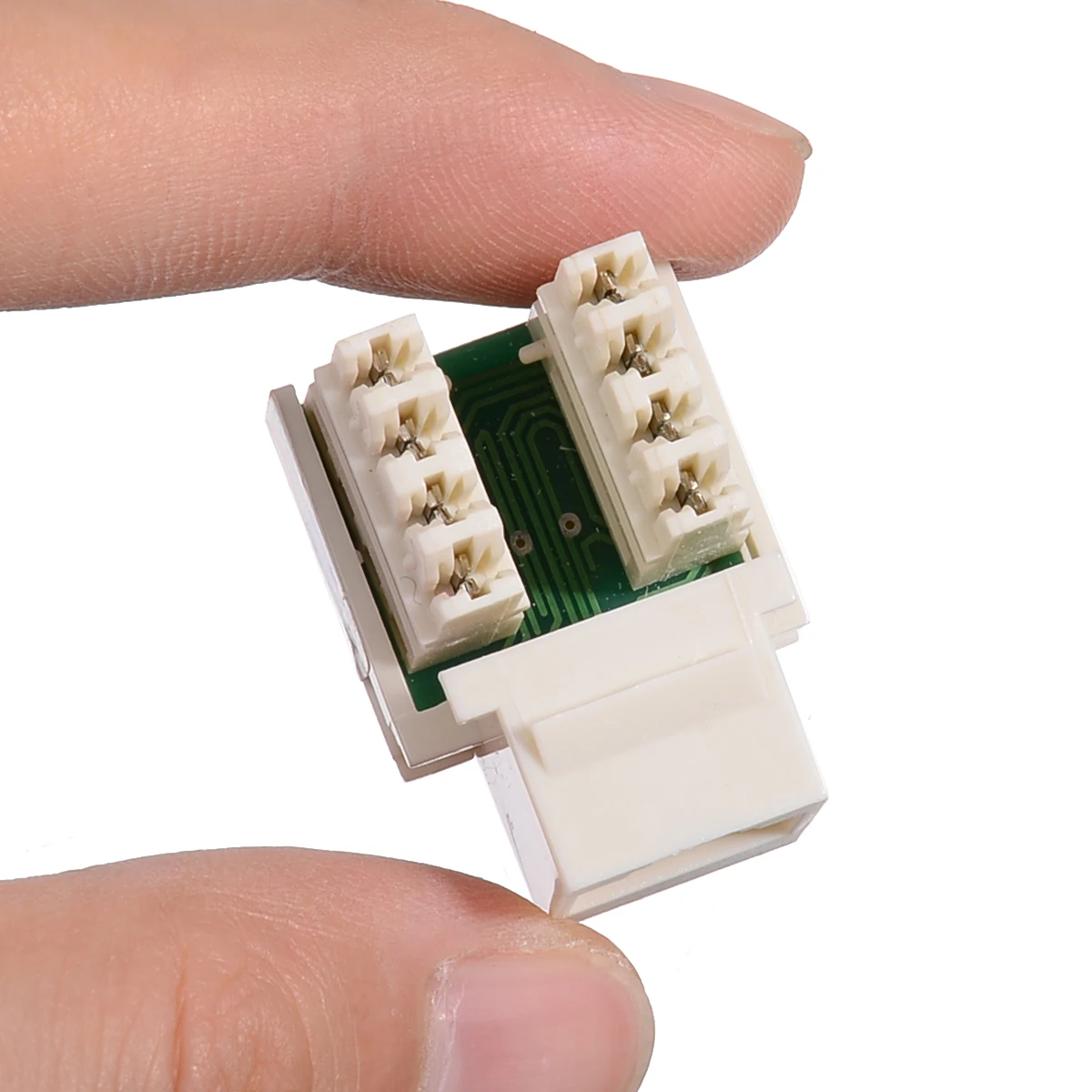 10Pcs CAT5e RJ45 Insert Keystone LAN Coupler Plug Standard Network Module Slot For Internet Ethernet Parts | Компьютеры и офис