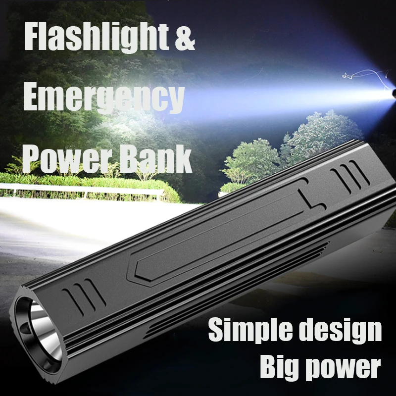 Супер Яркий T6 фонарь высокой мощности перезаряжаемый светодиодный фонарик PowerBank