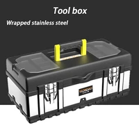 tool handbox plastic body wrapped steel sealed safety equipment toolbox suitcase impact resistant tool case shockproof