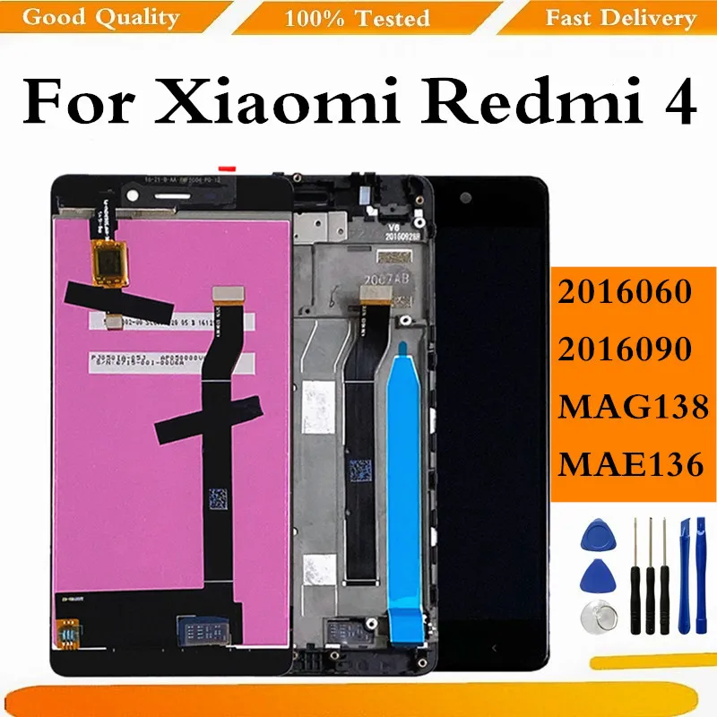 ЖК-дисплей для Xiaomi Redmi 4 (2 ГБ RAM 16 Гб ROM) сенсорная панель дигитайзер с рамкой |
