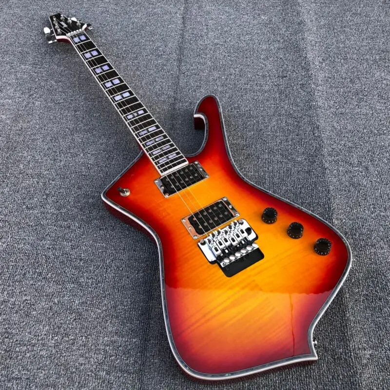 

Professional 6 String Pure Handmade ST Electric Guitar Alder Body Nitrolacquer Stain Tremolo Style Bridge Maple Fretboard