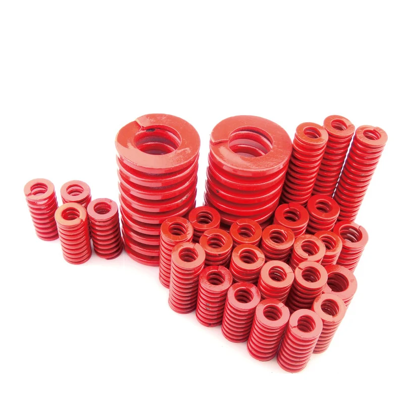 Спиральная штамповочная пружина для прессования красного среднего размера 1 шт.