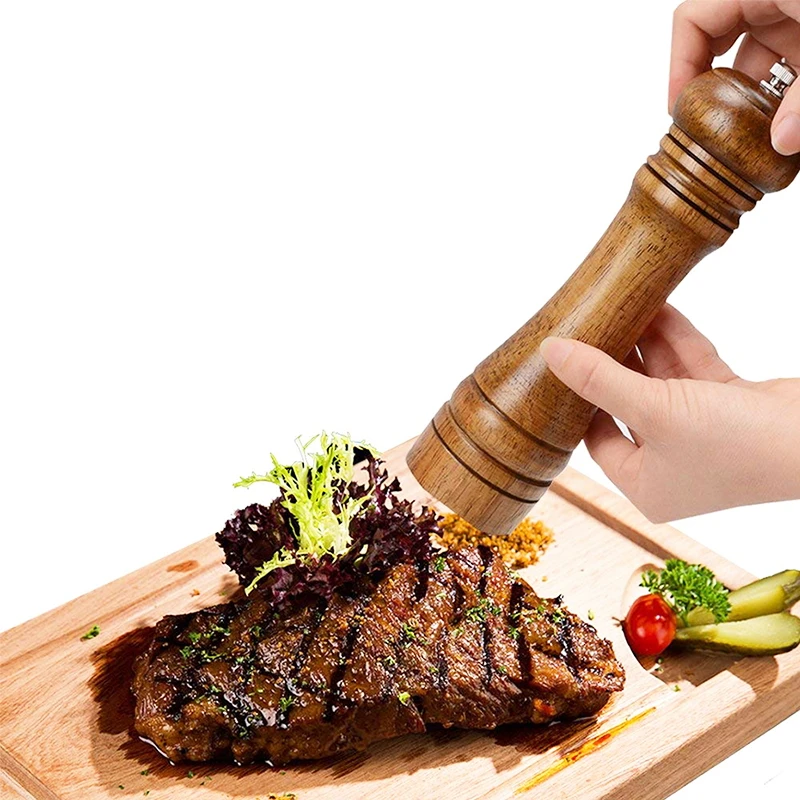 Мельница для специй перца деревянный 5/8/10 дюймов ручной перец Регулируемый