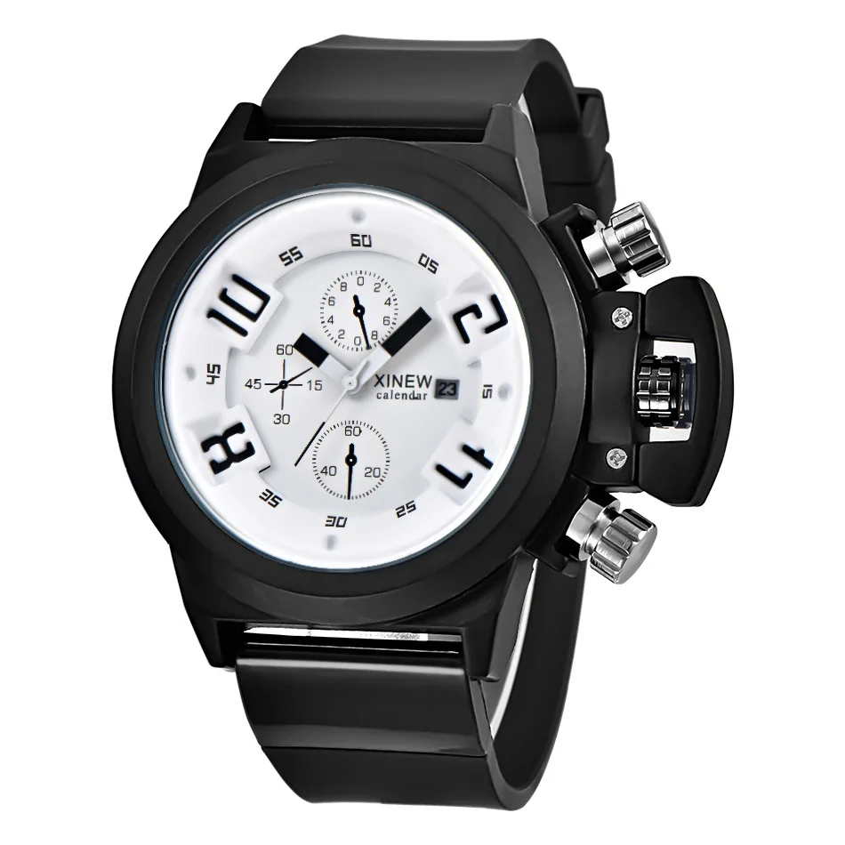 

Men's watch tape Men's watch Calendar quartz watch