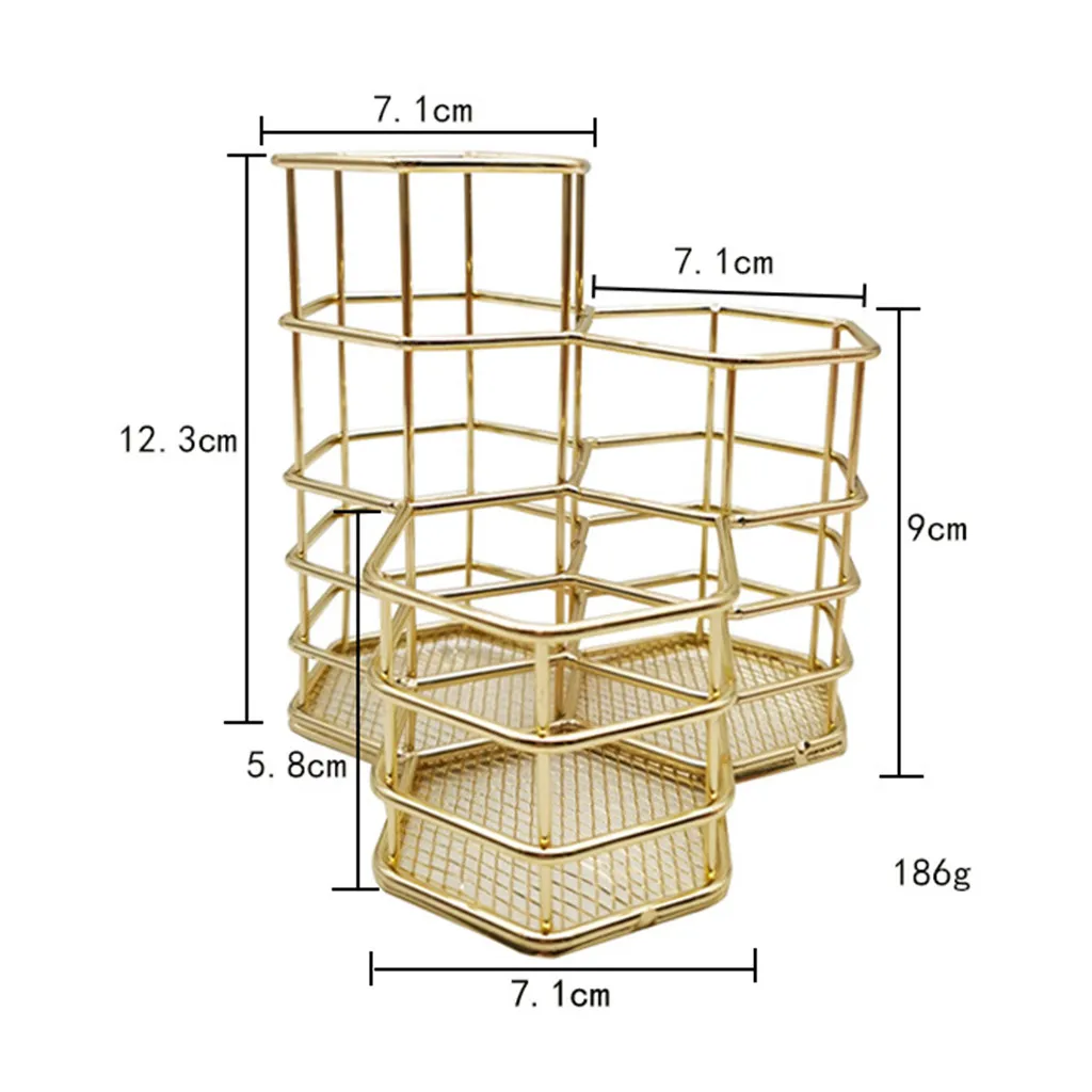 Держатель для карандашей @ 40 круглая железная сетчатая Подставка под розовое