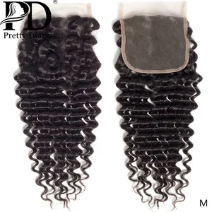 4x4 Кудрявые Кружева Закрытие бразильские глубокая волна Закрытие 8-22 дюйма естественный цвет свободный средний коэффициент человеческие волосы для наращивания Remy волосы