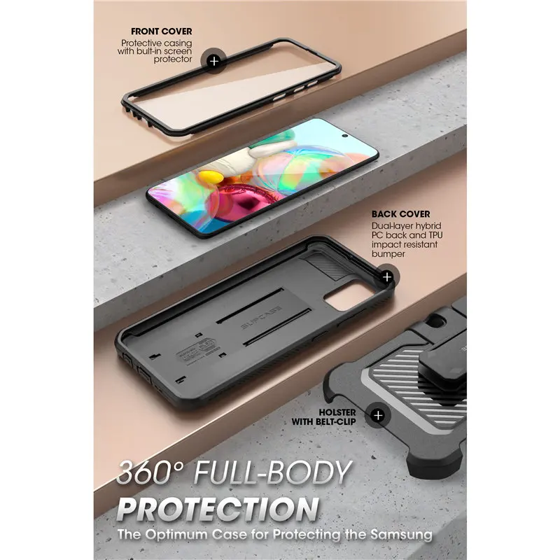 supcase for samsung galaxy a71 case not fit a71 5g series ub pro full body rugged holster cover with built in screen protector free global shipping