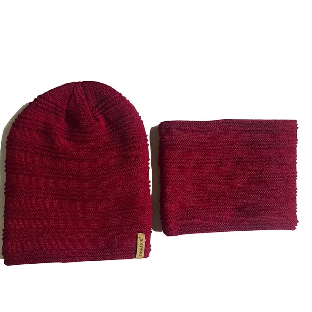 Зимние теплые Вязаные Лыжные шапки, Лыжные шапки, кольцо для шляпы, шарф, Наборы для мужчин, уплотненные плюшевые наушники, береты-кепки и глушители, мужские