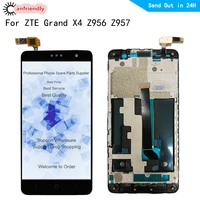 for zte grand x4 z956 z957 lcd displaytouch screen replacement with frame digitizer assembly panel glass for zte grand x4 z956