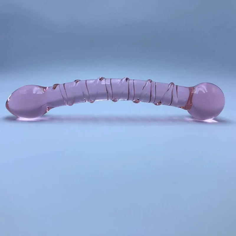 Розовый Стекло вибратор реалистичный мягкий хороший сильный удар сексуальные