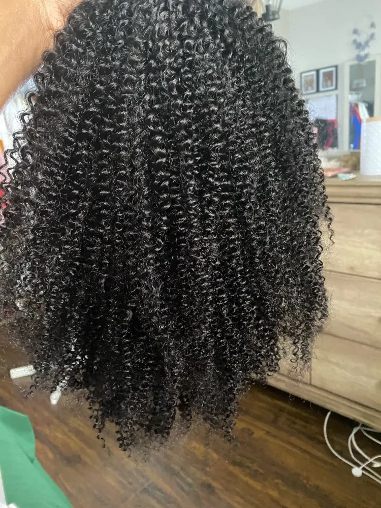 Парик с головной повязкой 1/2/3 шт. Массовая продажа афро кудрявый вьющиеся парик