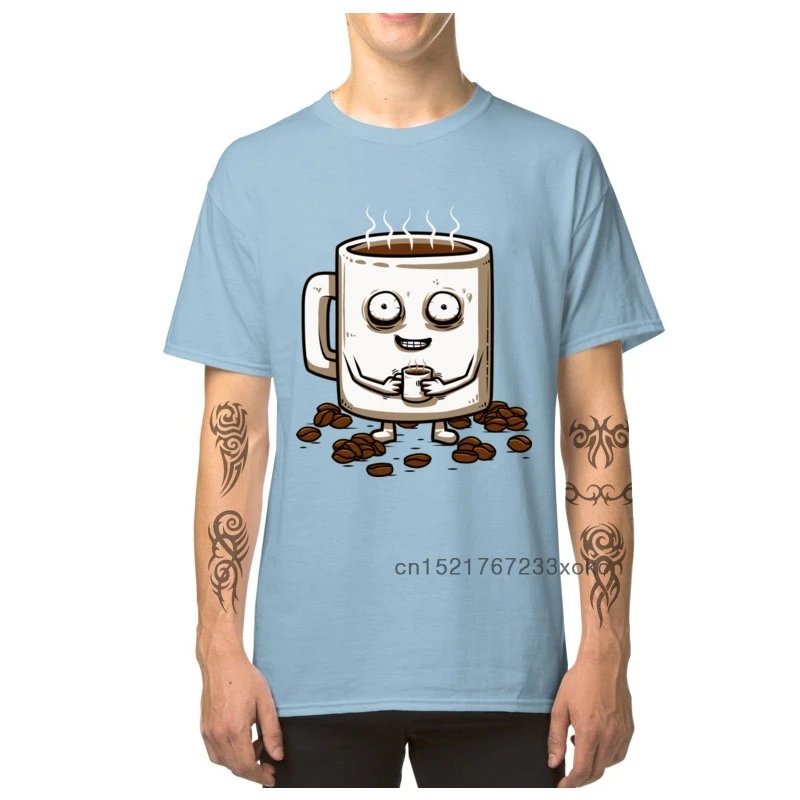 Безумный Макс футболка Для мужчин Кофе любовника со смешным утренний напиток