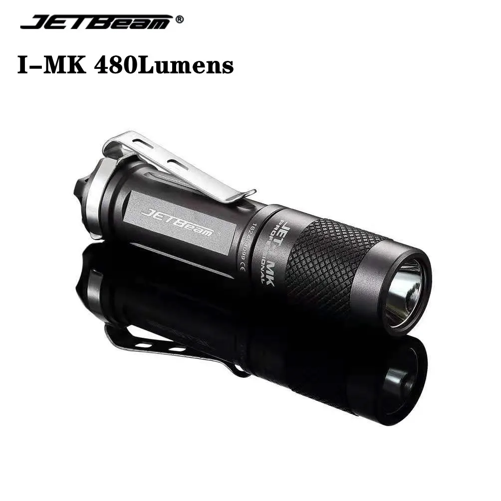

JETBEAM I-MK Mini Flashlight 480Lumens Super Bright 3 Lighting Modes Use XP G2 LED Waterproof Keychain Light For Outdoor Camping