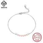 Rinntin 925 пробы серебряный браслет круглой формы дизайн розовый белый пресноводный жемчуг для девочек Daliy знакомства Свадьба TSA02