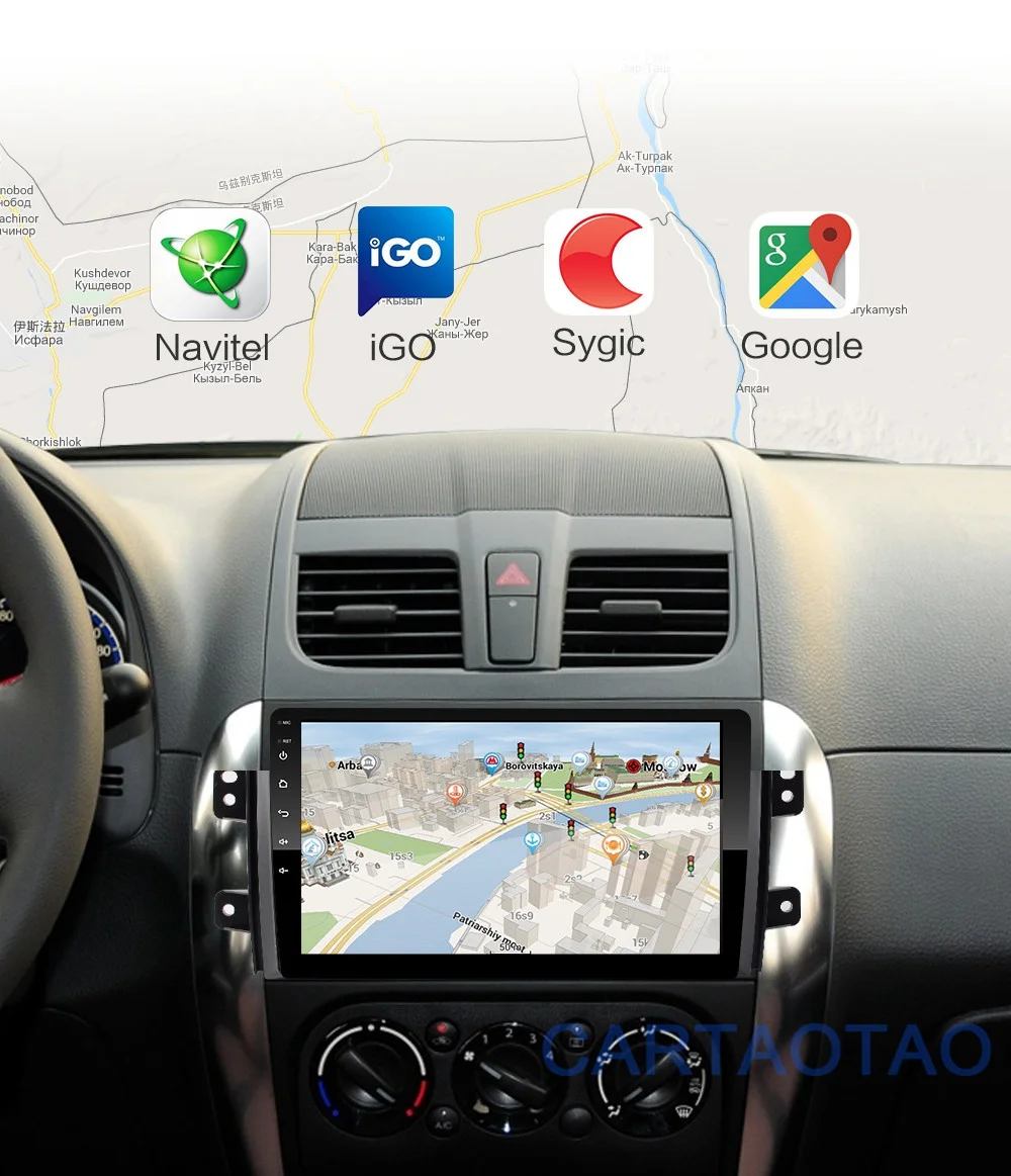 2G+ 32G " 2DIN Android 8,1 GO автомобильный DVD мультимедийный плеер для Suzuki SX4 2006-2012 автомобильный Радио gps навигация WiFi BT плеер 2 Din
