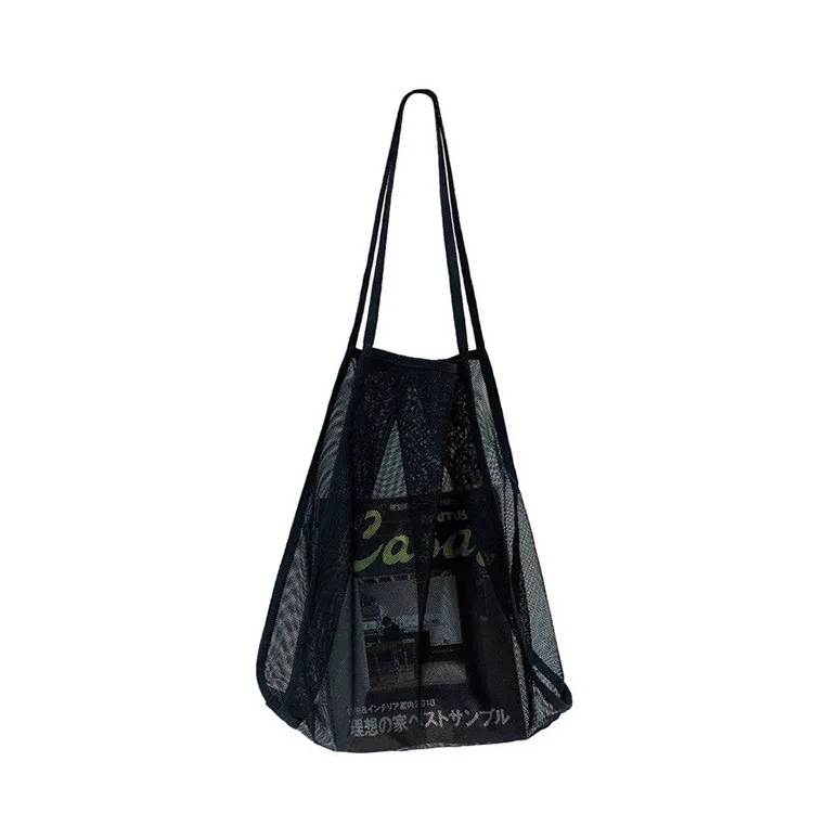 

Beach bag, women's wind bag, mesh, large capacity, waterproof, fashionable, light and versatile, seaside holiday storage Satchel