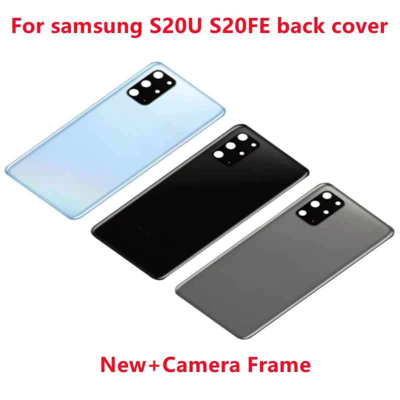 

Original For Samsung Galaxy S20FE G780F S20U Back Housing Battery Replace Cover S20 FE S20U Rear Door Repair Panel Case