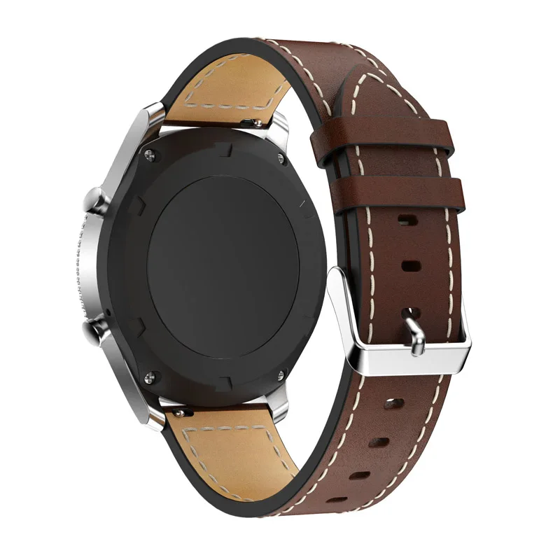 Ремешок кожаный для Xiaomi Huami Amazfit PACE/Stratos 3 2 2S браслет часов Samsung Gear S3 Correa 22 мм|Ремешки