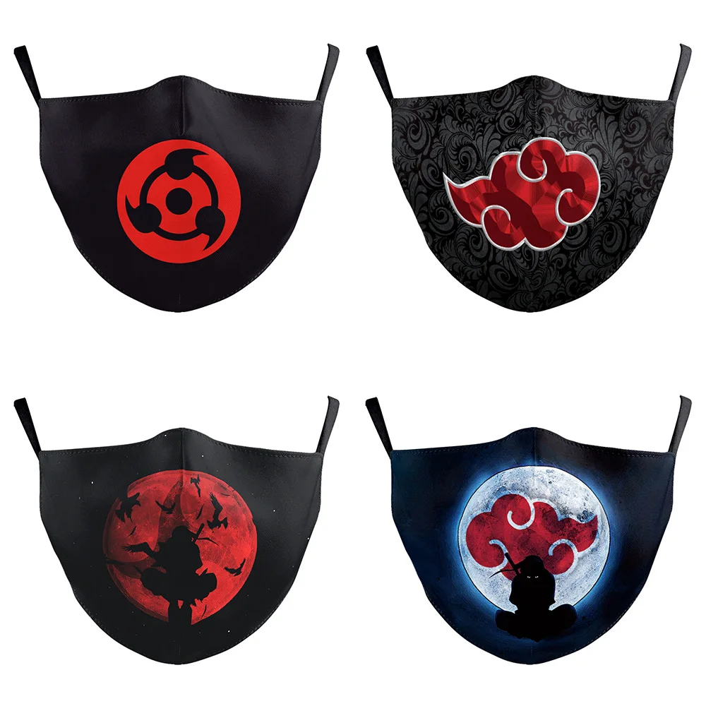 Короткая футболка с героями из японского аниме рот маски производства компании