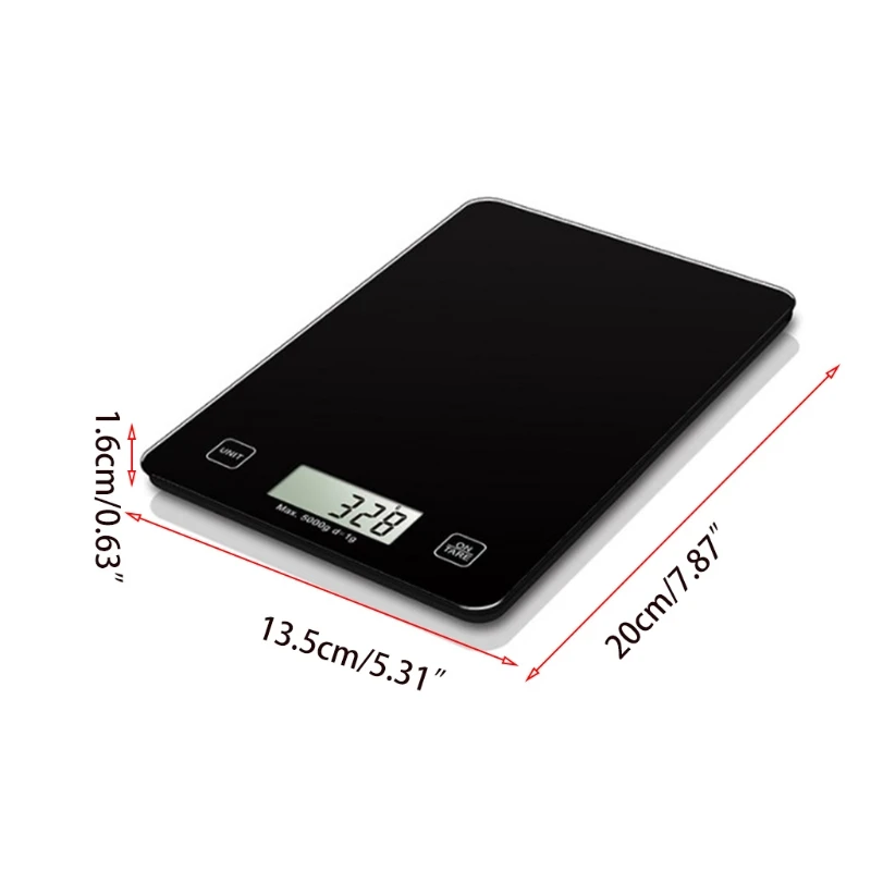 

Household Digital Kitchen Scale Electronic Battery Powered LED Display Cooking Baking Food Scale Weight Measuring Tool