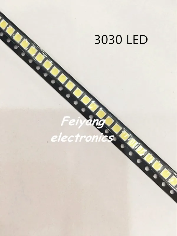 100pcs Lextar LED Backlight High Power 1.8W 3030 6V Cool white 150-187LM PT30W45 V1 TV Application smd led diode | Электронные