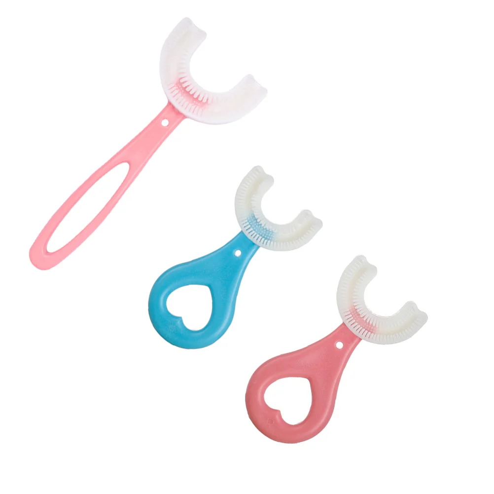

3 шт., Детские U-образные зубные щётки