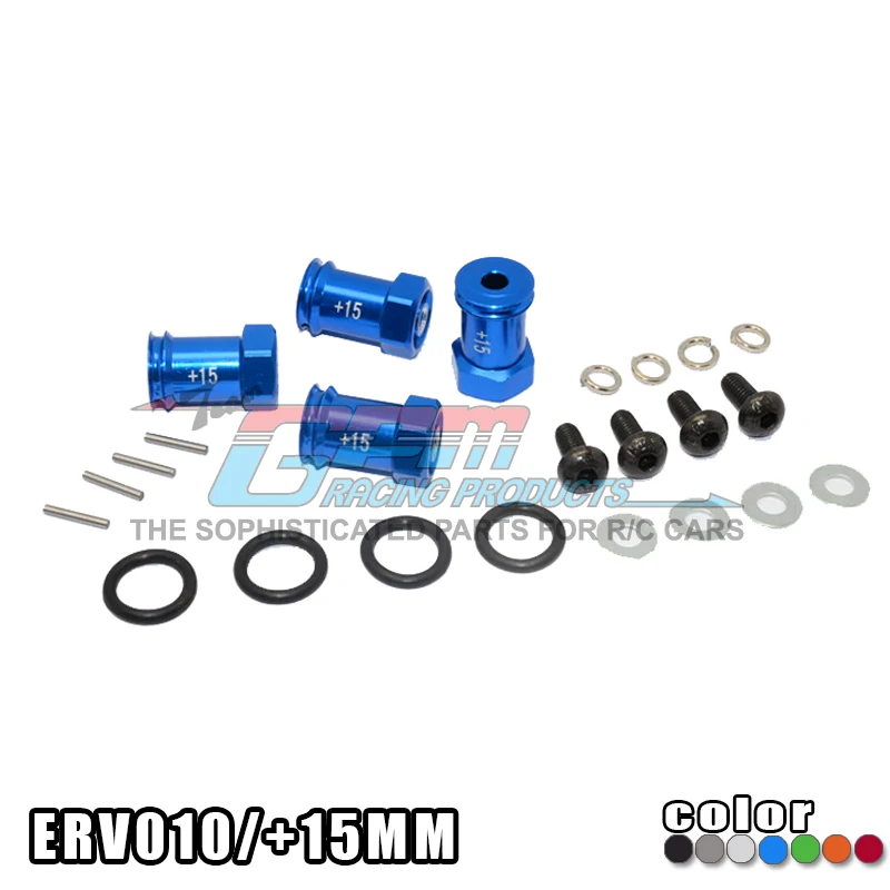 Алюминиевый шестигранный адаптер для колес + 15 мм 1/16 TRAXXASparts MINI E REVO SUMMITMINI SLASH RALLY