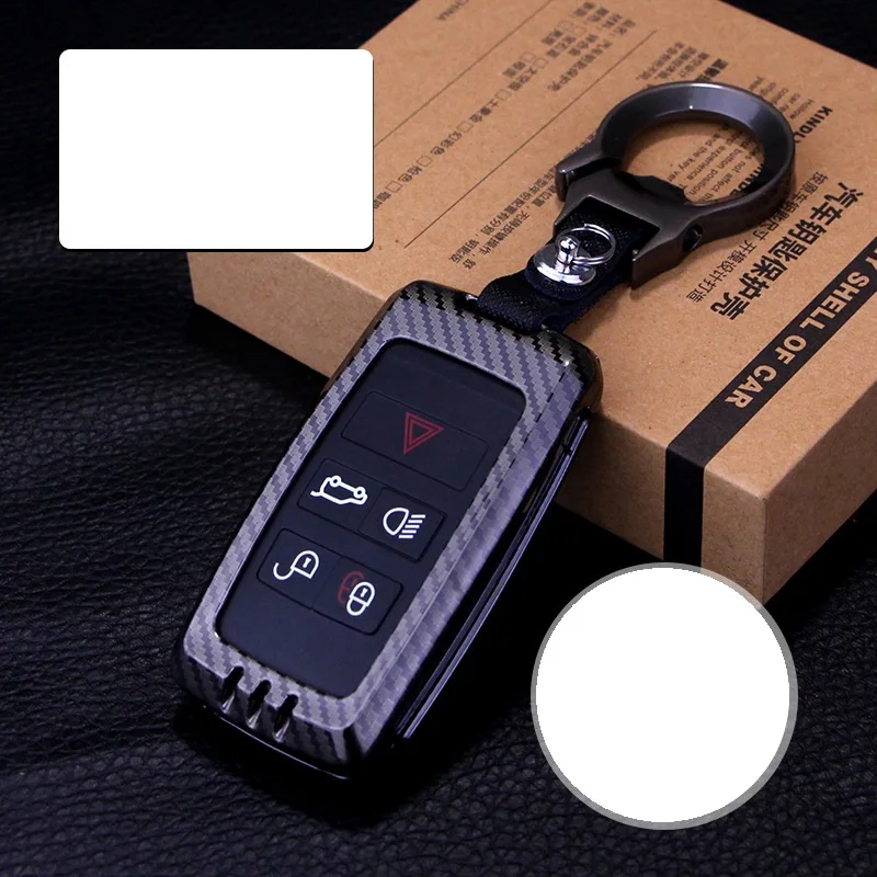 Углеродное волокно брелок для автомобильных ключей чехол в виде ракушки