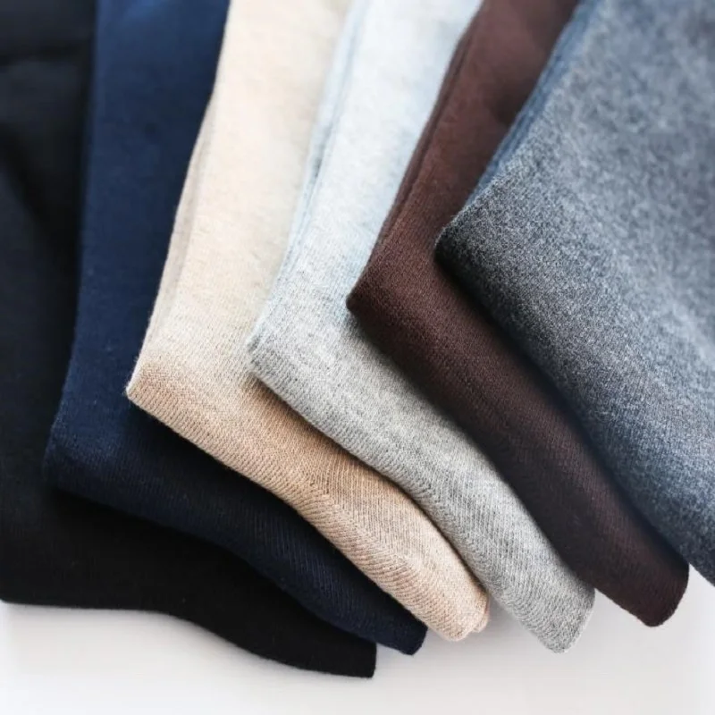 

12PCS=6 pairs Men's Cotton Socks New Style Black Business Men Socks Soft Breathable Summer Winter for Male Socks Plus Size