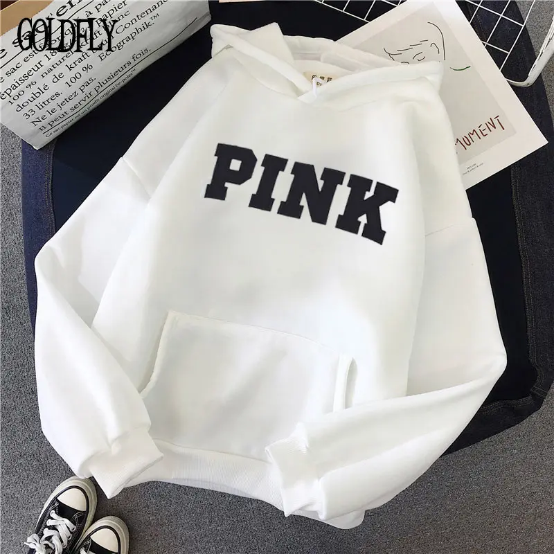 Розовая толстовка с надписью Love Pink Secret женские худи в эстетике Tumblr феминистская