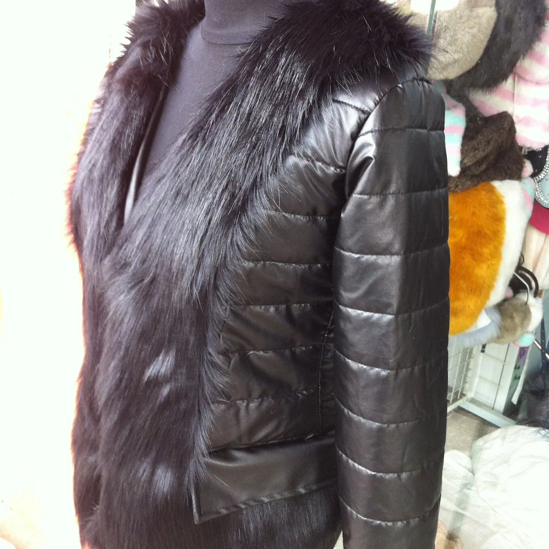 Black Fur Coat Female Autumn Winter 2020 Women's Imitation Fox Fur Coat Women Fur Thick Imitation Fur Mujer Outwear Ladies B8