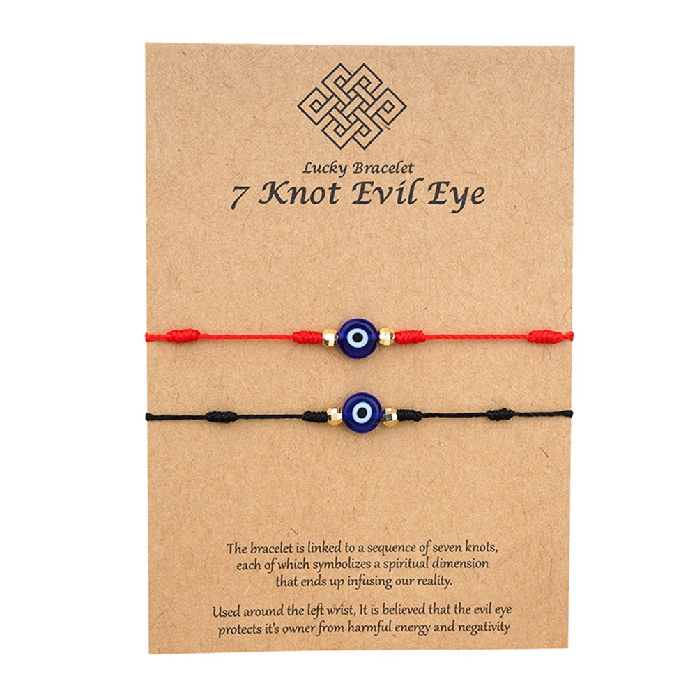 Браслеты сглаза с картой ювелирные украшения в турецком стиле красной нитью 7