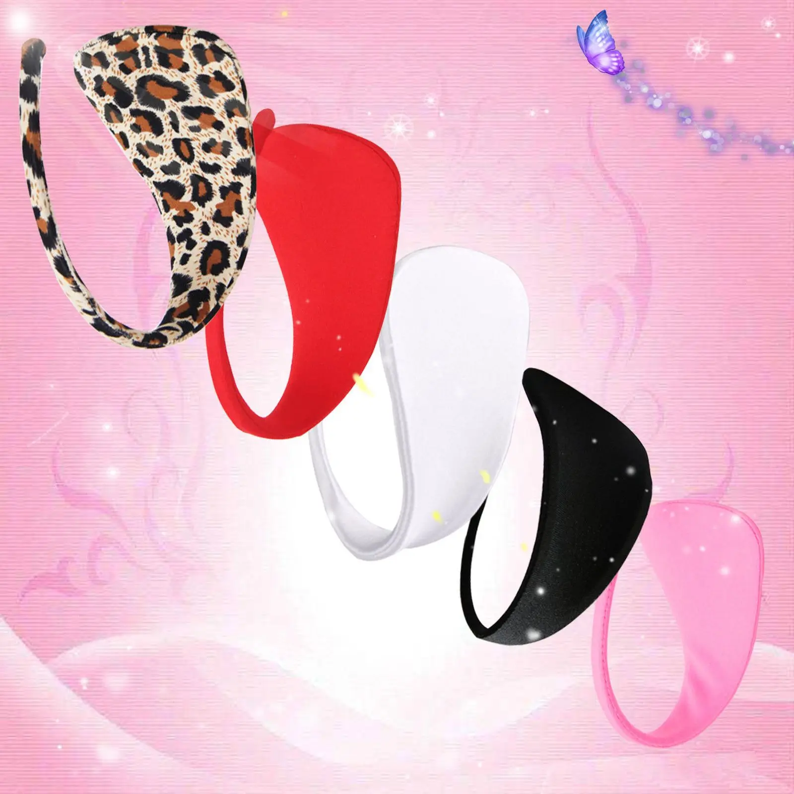 Сексуальные Невидимые стринги C-String нижнее белье однотонные леопардовые трусики