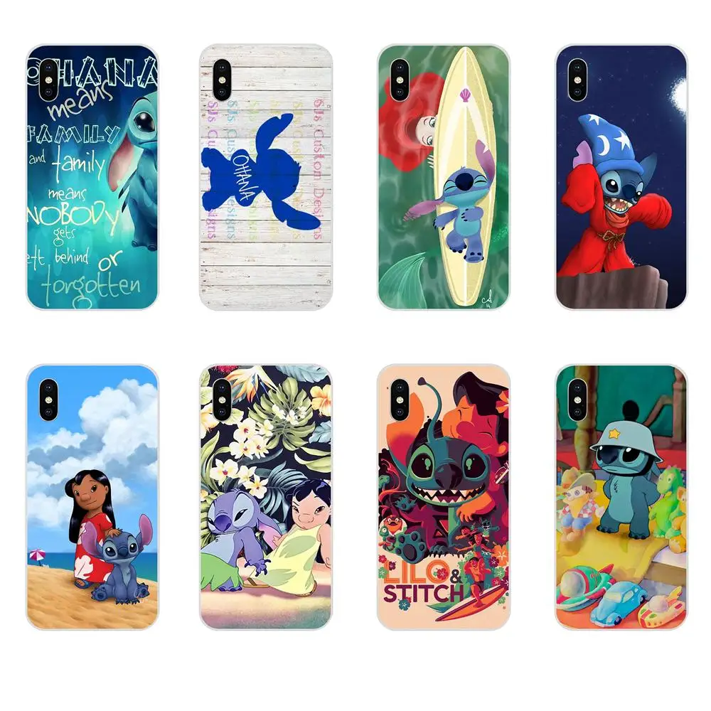 Чехол для телефона Lilo Stich Ohana роскошный Резиновый ТПУ чехол Apple iPhone 4 5 5C 6 6S 7 8 Plus X XS