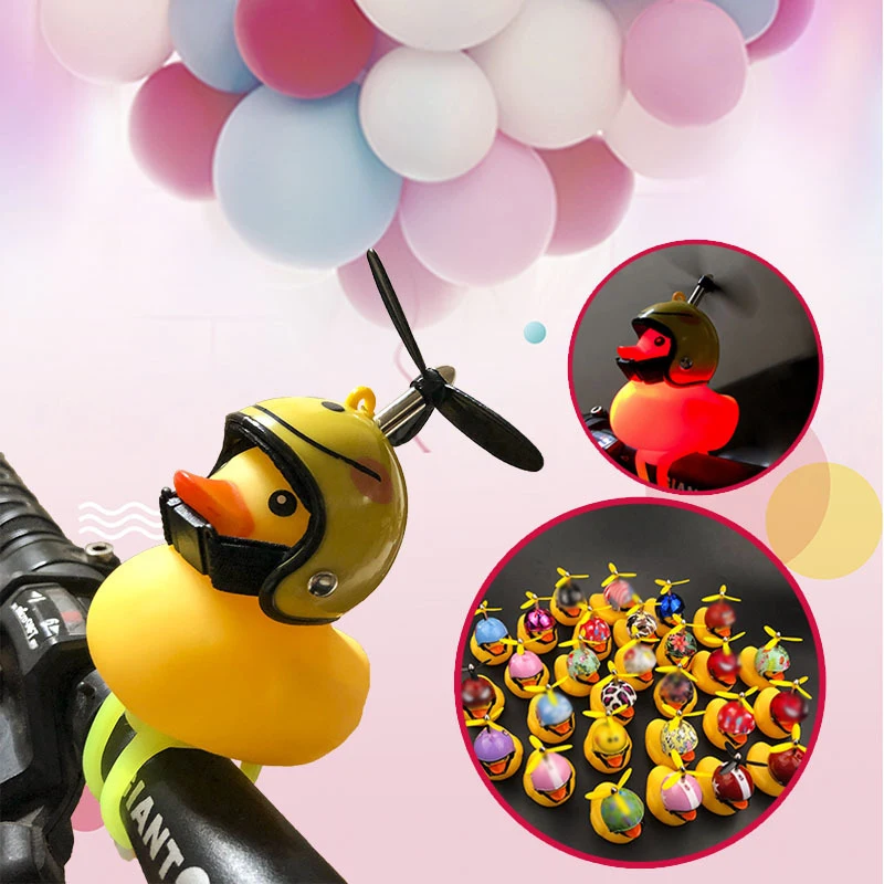 

Little Lovely Lucky Duck Response Luminescence Animal Shape Horn Car Ornament Creative Decoration Auto Accessories