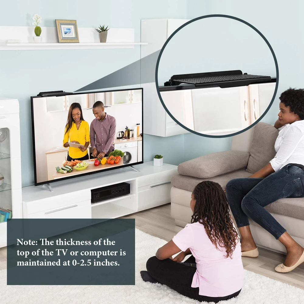 Регулируемая настенная полка для телевизора стеллаж монитора полки хранения