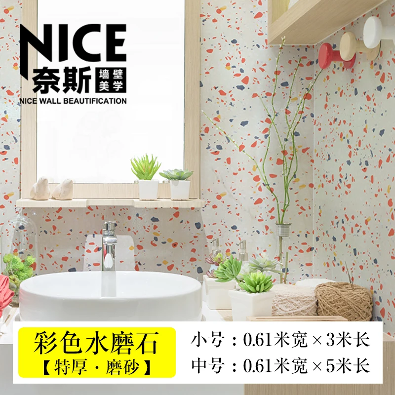 

Wallpaper Wall Stickers Self Adhesive Furniture Bathroom Decor Sticker Waterproof Vinilos Decorativos Kitchen Decor BK50ZS