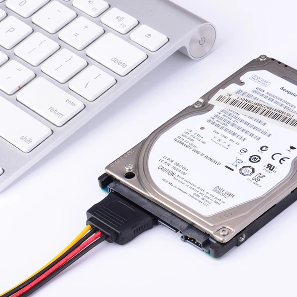 

15Pin SATA Port to 2 15Pin SATA Splitter Cable Extender Power Adapter Cable For 2 SATA devices to run on one SATA power