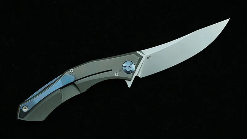 Складной нож Green thorn Flipper резак из титанового сплава и стали D2 для выживания на