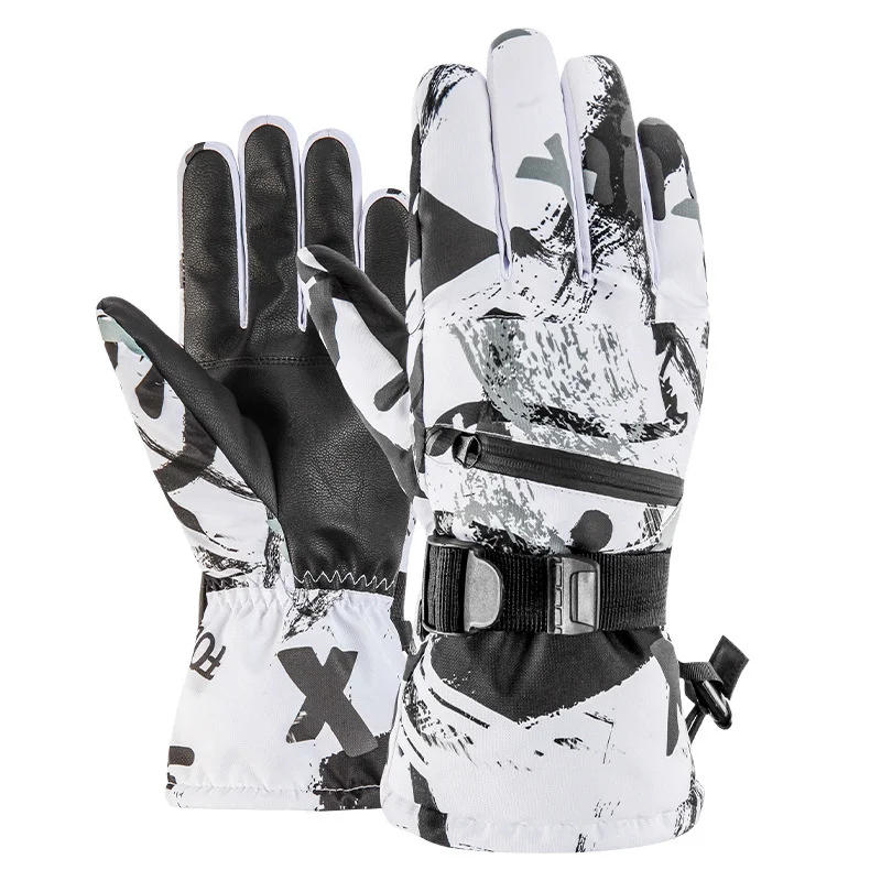 

Профессиональные лыжные перчатки флисовые зимние теплые перчатки для сноуборда с сенсорным экраном ультралегкие водонепроницаемые мотоц...