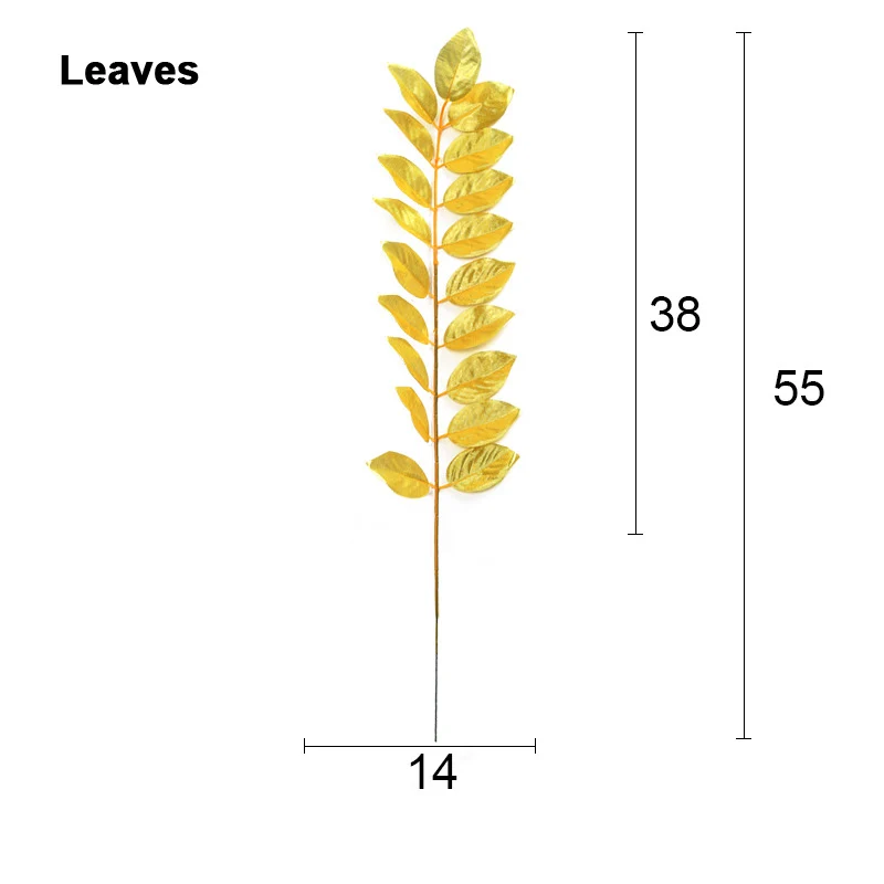 Gold round leaf 19 различных стилей имитации листьев поддельные листья растений для фотографии аксессуары для фона студийные фоны для съемки реквизит - Цвет: Gold round leaf