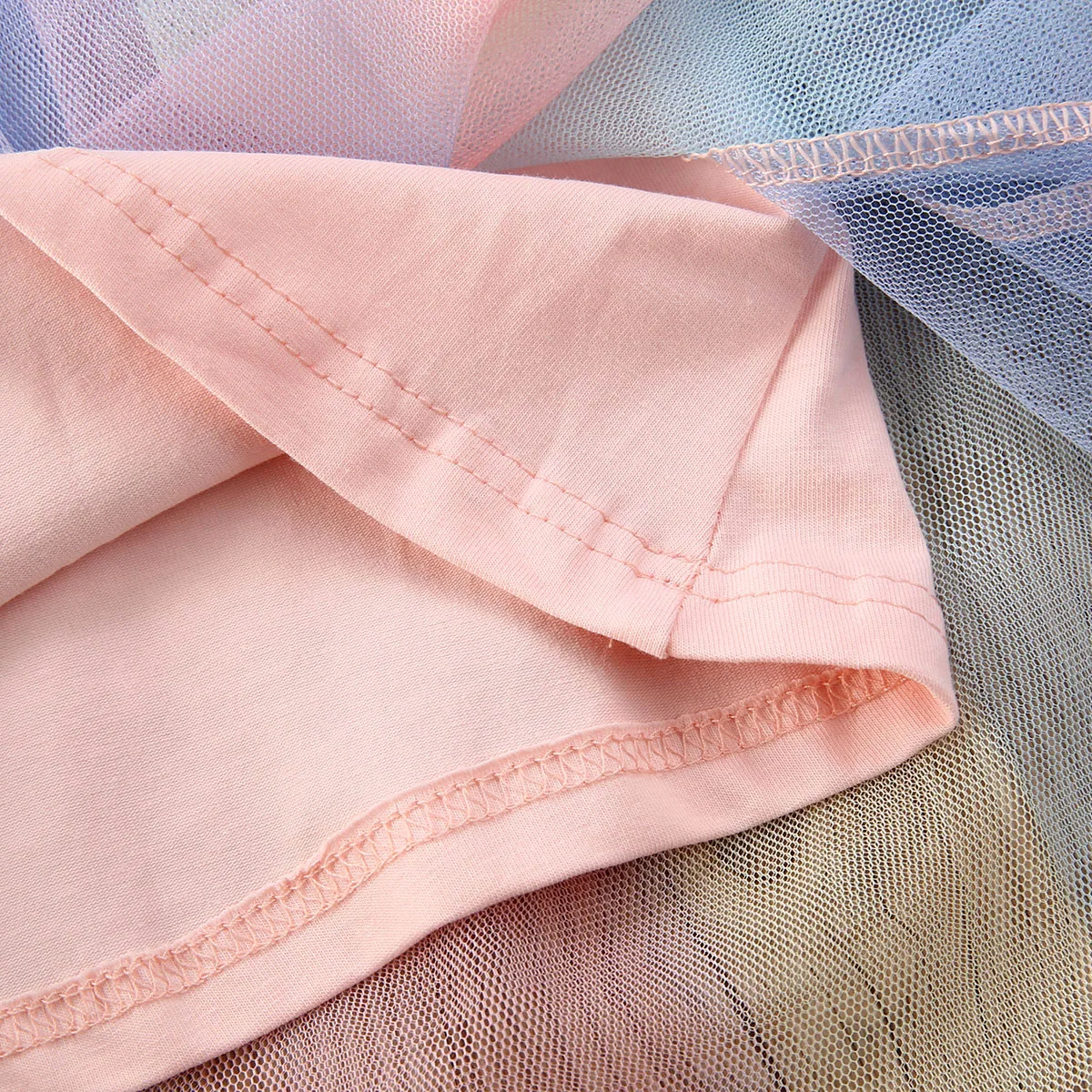 1-6Y Summer Princess Infant Baby Girls Dress Rainbow Print Sleeveless Lace Tutu Mini Sundress | Детская одежда и обувь