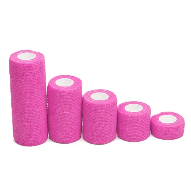 Fluorescent pink 4,5 м спортивная лента, Нетканая, водонепроницаемая, самоклеющаяся, эластичная повязка, защитная пленка, эластичная лента для пальцев, запястья, лодыжки - Цвет: Fluorescent pink