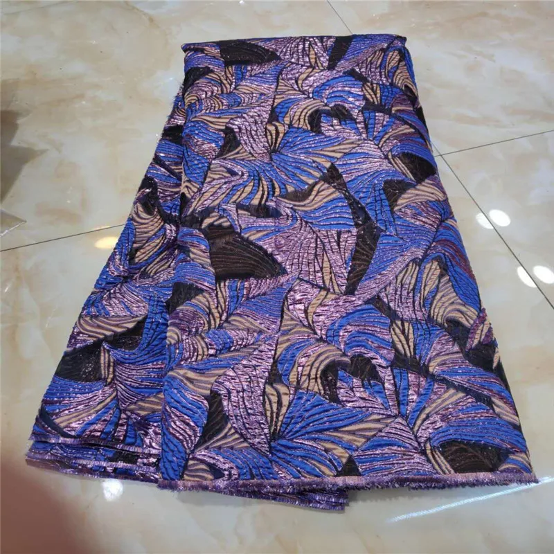 Модная жаккардовая кружевная ткань нигерийское кружевное Сетчатое кружево