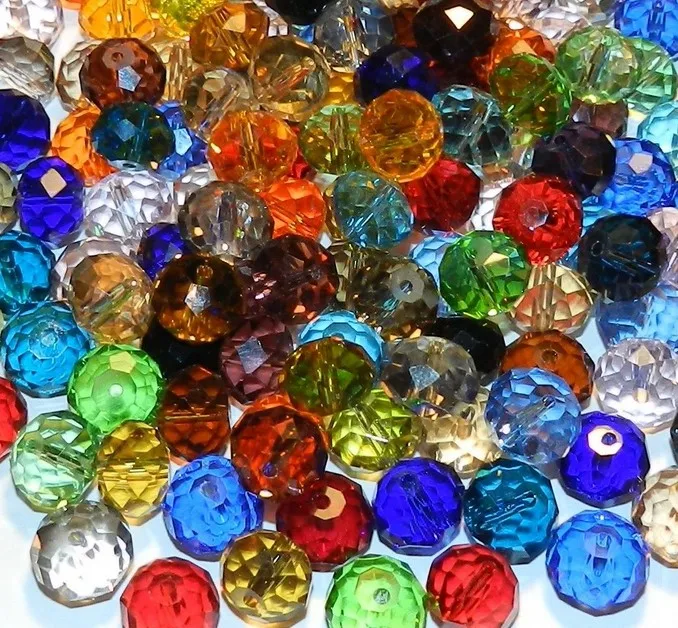 Mx разноцветные 4 мм 6 8 10 смешанные стеклянные бусины граненые круглые овальные
