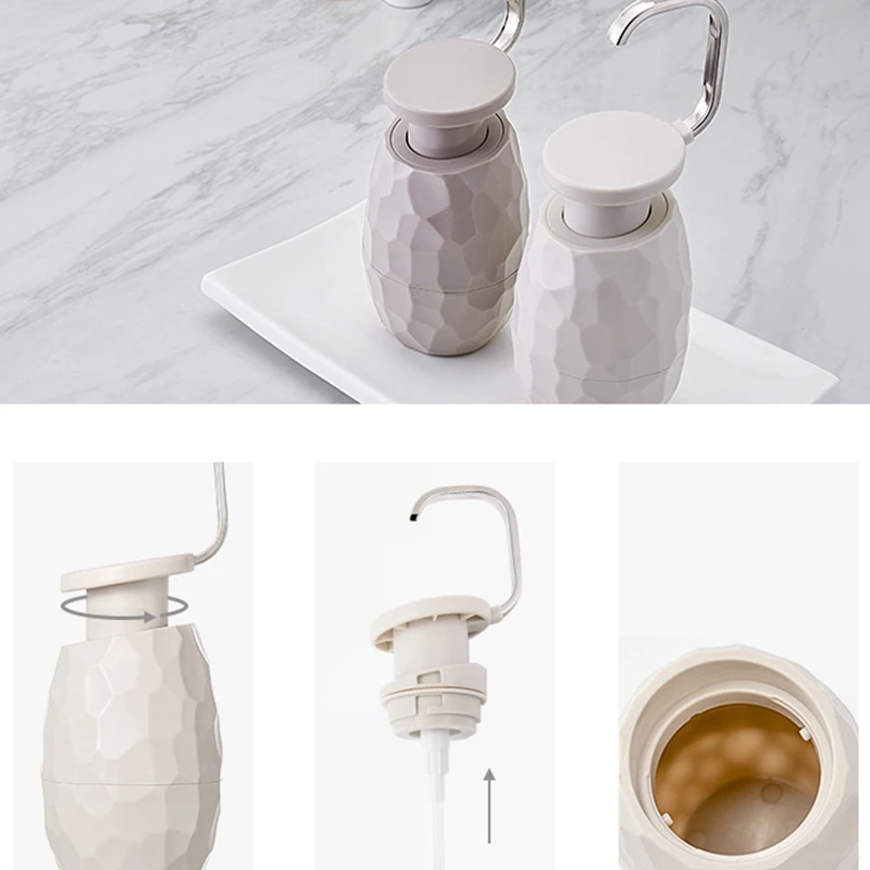 

400ml creative one-handed hand sanitizer bottle empty bottle press bottle sub-bottle shampoo face wash body wash