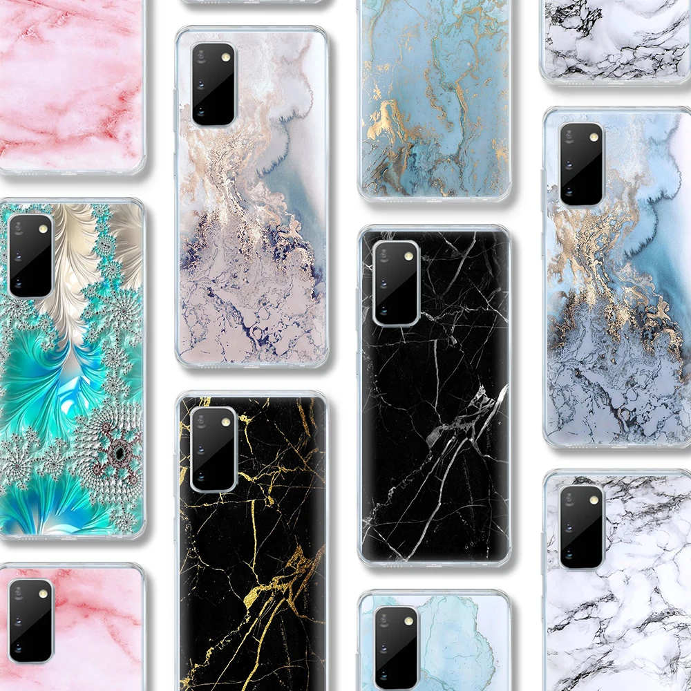 

ciciber Marble Case For Samsung Galaxy A51 A50 S20 S10 A71 A70 A40 S9 S8 A30 S7 S10e Ultra Note 10 9 8 Edge Plus Case Silicone