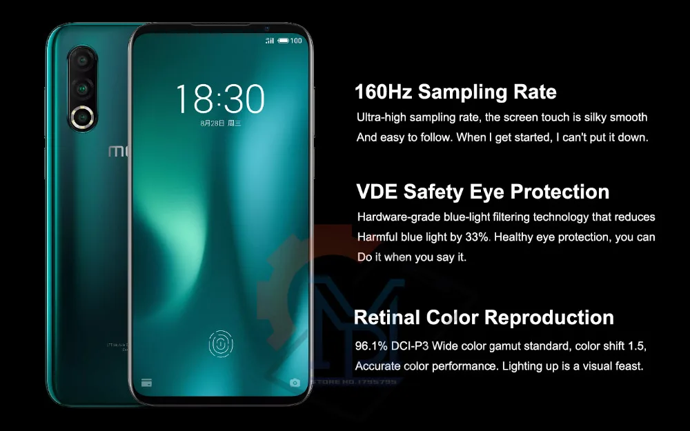 Meizu 16S Pro мобильный телефон 6,2 дюймов FHD+ 6G/8G+ 128G/256G Snapdragon 855 Plus Восьмиядерный Android 9,0 NFC Смартфон